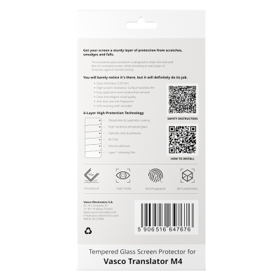 Gehard glazen screenprotector voor de Vasco M4