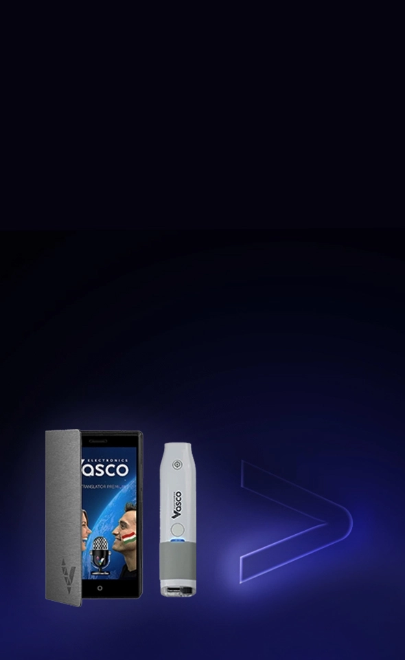 Vasco Translator Premium 5” – un appareil de traduction portable.